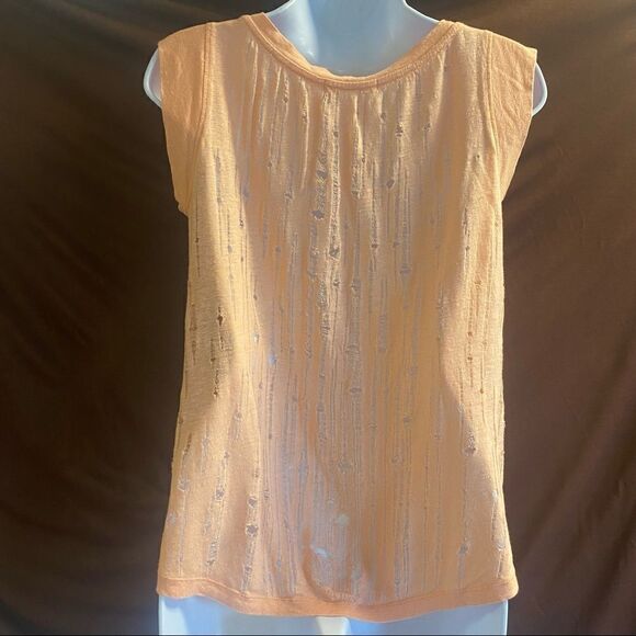 Alternative Earth Solid Pink Salmon Sleeveless Tank Top Size S - Picture 3 of 10